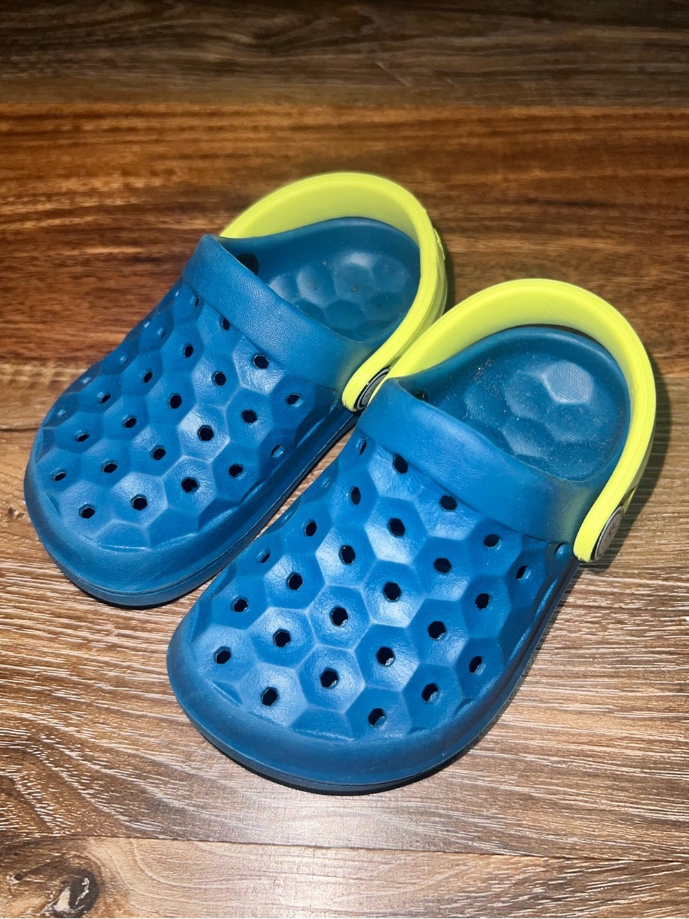 Joybees Boys Varsity Clog Slip On - Midnight Teal/Citrus, Size C6